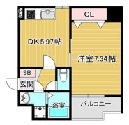 R SQUARE 東天満の間取り画像