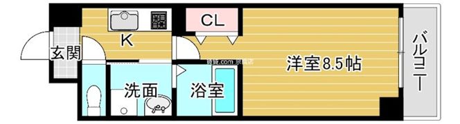 フォーリアライズ千林ヴァロの間取り画像