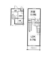 フジパレス谷町A棟の間取り画像