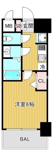 レオンコンフォート京橋EASTの間取り画像