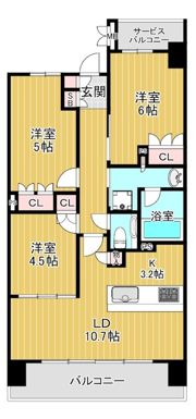 パークナード新梅田アーバンパレスの間取り画像