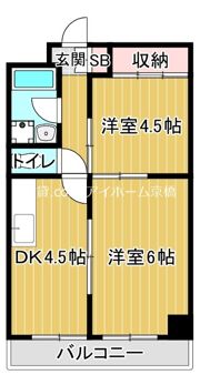 ラパンジール京橋の間取り画像