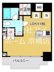 セイワパレス京橋コルティーレの間取り画像