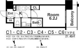 エスリード梅田グレイスの間取り画像