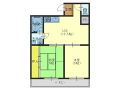 ローズマンション新深江の間取り画像