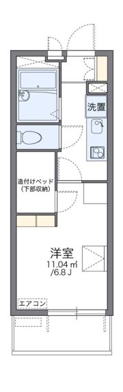 レオパレス夢眠舎の間取り画像