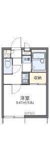 レオパレスピアーチェの間取り画像