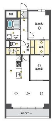 朝日プラザ夕陽ヶ丘の間取り画像