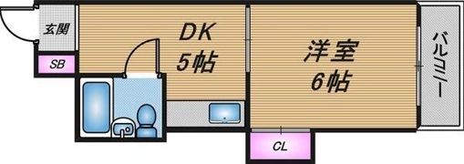 ギャレ住之江の間取り画像