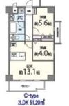 キャッスルビュー玉造上町台の間取り画像
