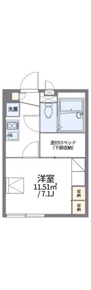 レオパレスクレール方丈の間取り画像