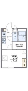 レオパレスクレール方丈の間取り画像