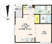 エスポワール林寺の間取り画像
