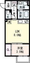 コーポMANTA道の間取り画像