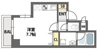 アビテ北御堂の間取り画像