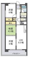 フローラ長田の間取り画像