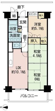 サンライト鶴見の間取り画像