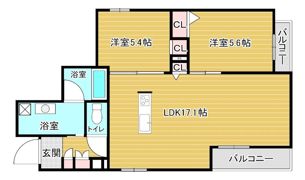 ShaMaison KH中央区玉造の間取り画像