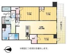 シエリアタワー大阪堀江の間取り画像