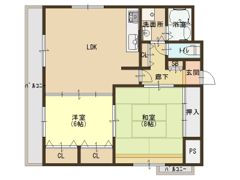 日宝サンフラッツ上町台の間取り画像