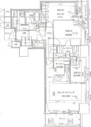 ジオタワー新町の間取り画像