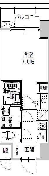 S-RESIDENCE難波大国町Tresの間取り画像