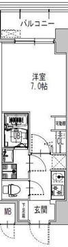 S-RESIDENCE難波大国町Tresの間取り画像