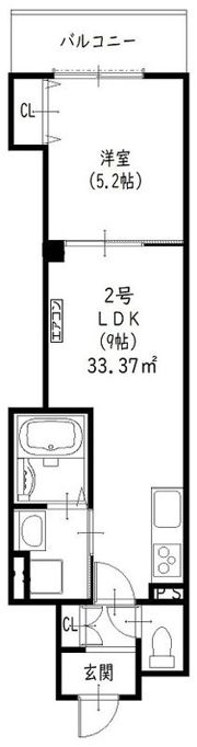 クリエオーレ鷹合の間取り画像