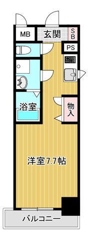 レジュールアッシュ梅田リュクスの間取り画像