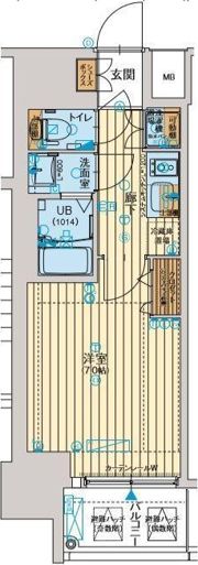 ファーストステージ江戸堀パークサイドの間取り画像