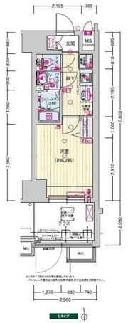 プレサンス天王寺デルニエの間取り画像