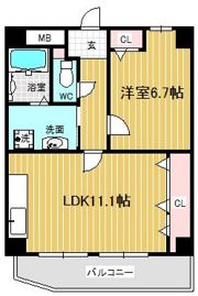 パレジュンの間取り画像