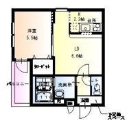 フジパレス山之内III番館の間取り画像