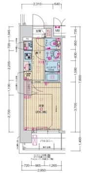 プレサンス森ノ宮 THEゲートの間取り画像