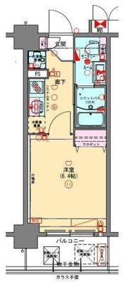 プレサンスNEO長堂アウローラの間取り画像