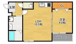 キャトルセゾン今里の間取り画像