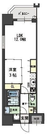 ラ・フォルム本町WESTの間取り画像