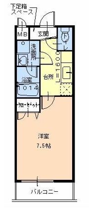 フジパレス クロワールの間取り画像
