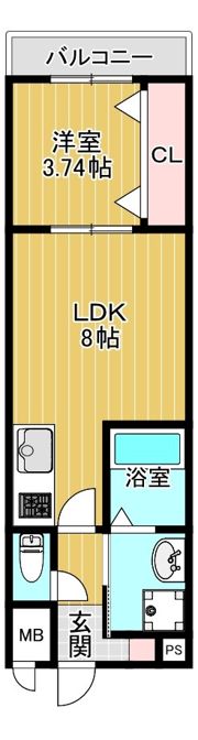 GRAND OCEAN京阪本通の間取り画像