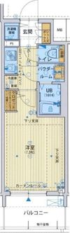 サムティ江戸堀ASUNTの間取り画像