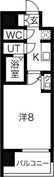 プレサンスNEO大和田STATIONベゼルの間取り画像