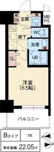 スプランディッド阿倍野の間取り画像
