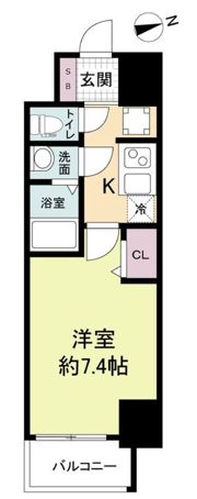 スペーシア日本橋東の間取り画像