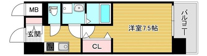 エスプレイス難波サウスゲートの間取り画像