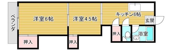 オビ関城東の間取り画像