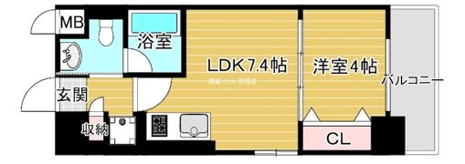 La CASA京橋の間取り画像