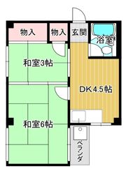 マンションニュ－シャト－の間取り画像