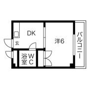城北・船江マンションの間取り画像