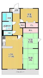 コンフォートヴィラ深江橋の間取り画像