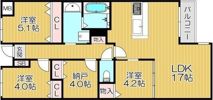 GRAND STEADY 桜の町の間取り画像